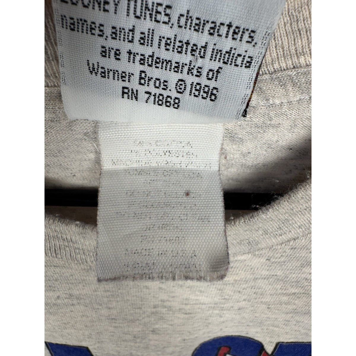 Vintage 1996 Tweety Bird Get a Gwip Tee Looney Tunes Hip Hop Cartoon Gray XL