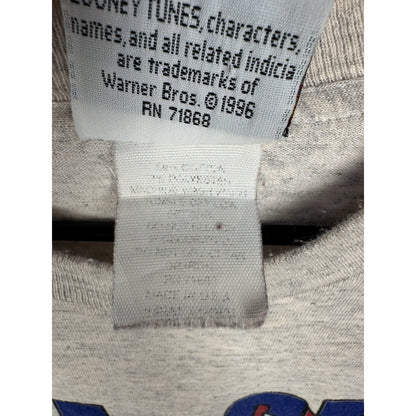 Vintage 1996 Tweety Bird Get a Gwip Tee Looney Tunes Hip Hop Cartoon Gray XL