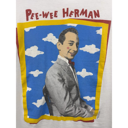 Vintage 80s Pee-wee Herman tee, Stanley DeSantis, cloud and sky, XL