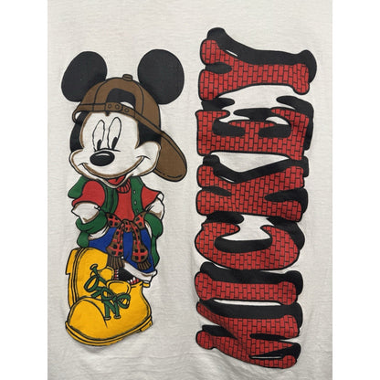 Vintage 90s hip hop Mickey Mouse Jerry Leigh double sided tee, L