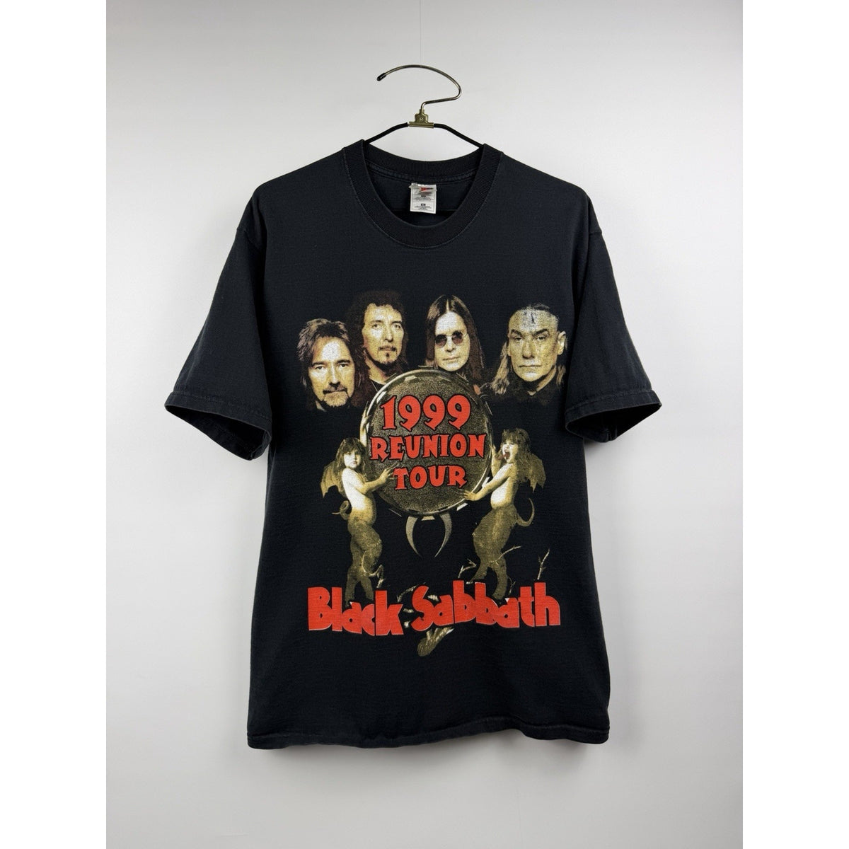 Vintage 1999 Black Sabbath Reunion Tour Double Sided Pantera Back Hit XL 23.5x31