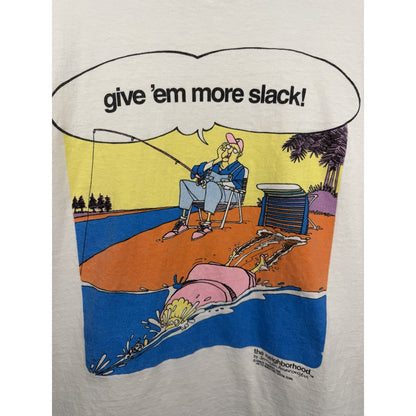 Vintage 1988 The Neighborhood Give Slack Jerry Amerongen Comic Art Shirt L 20x28