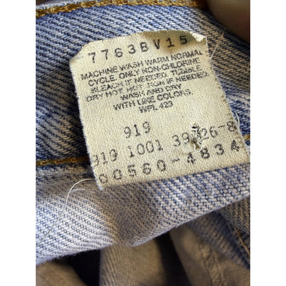 Vintage Levi's 560 comfort fit tapered jeans, cut hems, 36x32