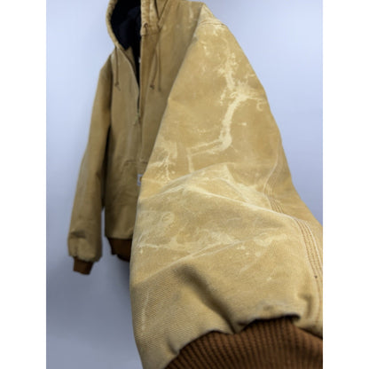 Vintage 2008 Carhartt J140 BRN Tall Jacket Distressed Showroom Piece Large 25x28