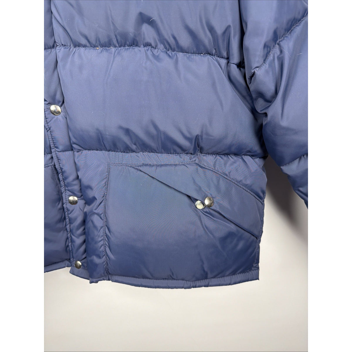 Vintage 80s Struggle Gear Goose Down Puffer Jacket Mens XL Blue USA Talon Zip