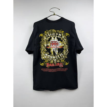 Vintage 1999 Black Sabbath Reunion Tour Double Sided Pantera Back Hit XL 23.5x31