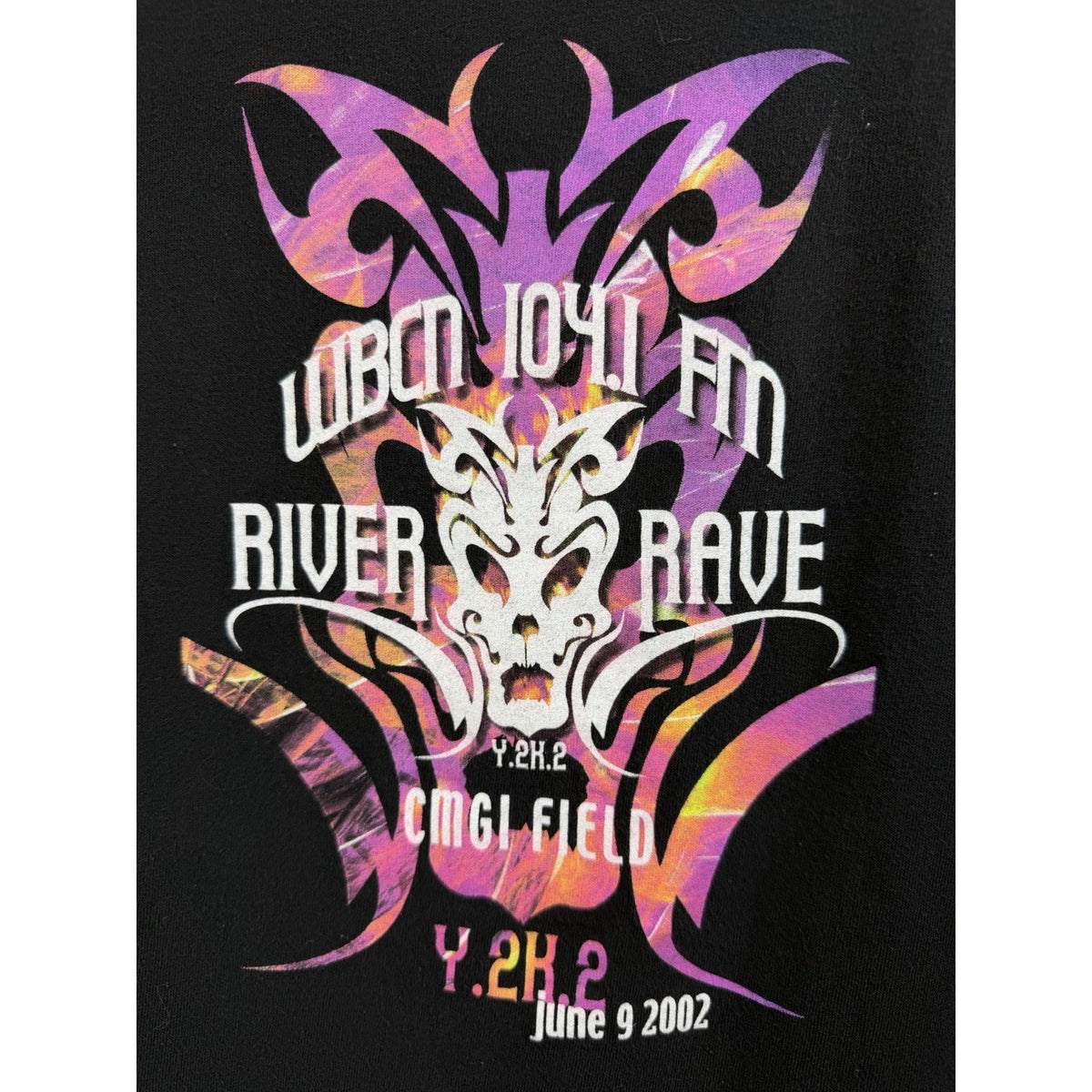 Vintage 2002 WBCN River Rave Tee Outkast Jimmy Eat World New Found Glory L 22x28
