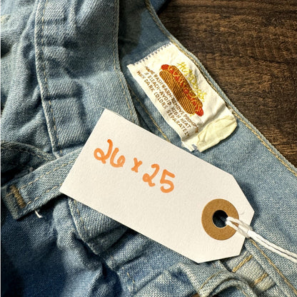 Hot Dogs denim bell bottoms 26x25 (1970s)