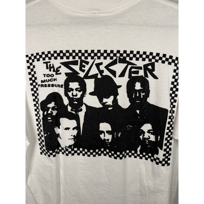 Vintage 90s The Selecter Too Much Pressure 2 Tone ska tee, Delta, XL