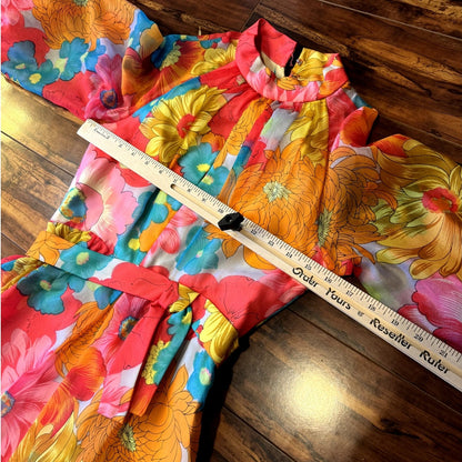 Psychedelic floral jumpsuit (1960s)