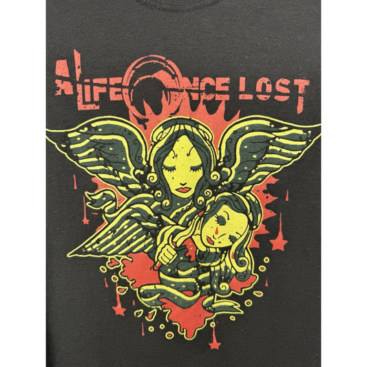 Vintage A Life Once Lost Angel Shirt Hardcore Metal Rare Hanes Heavy XL 23x30