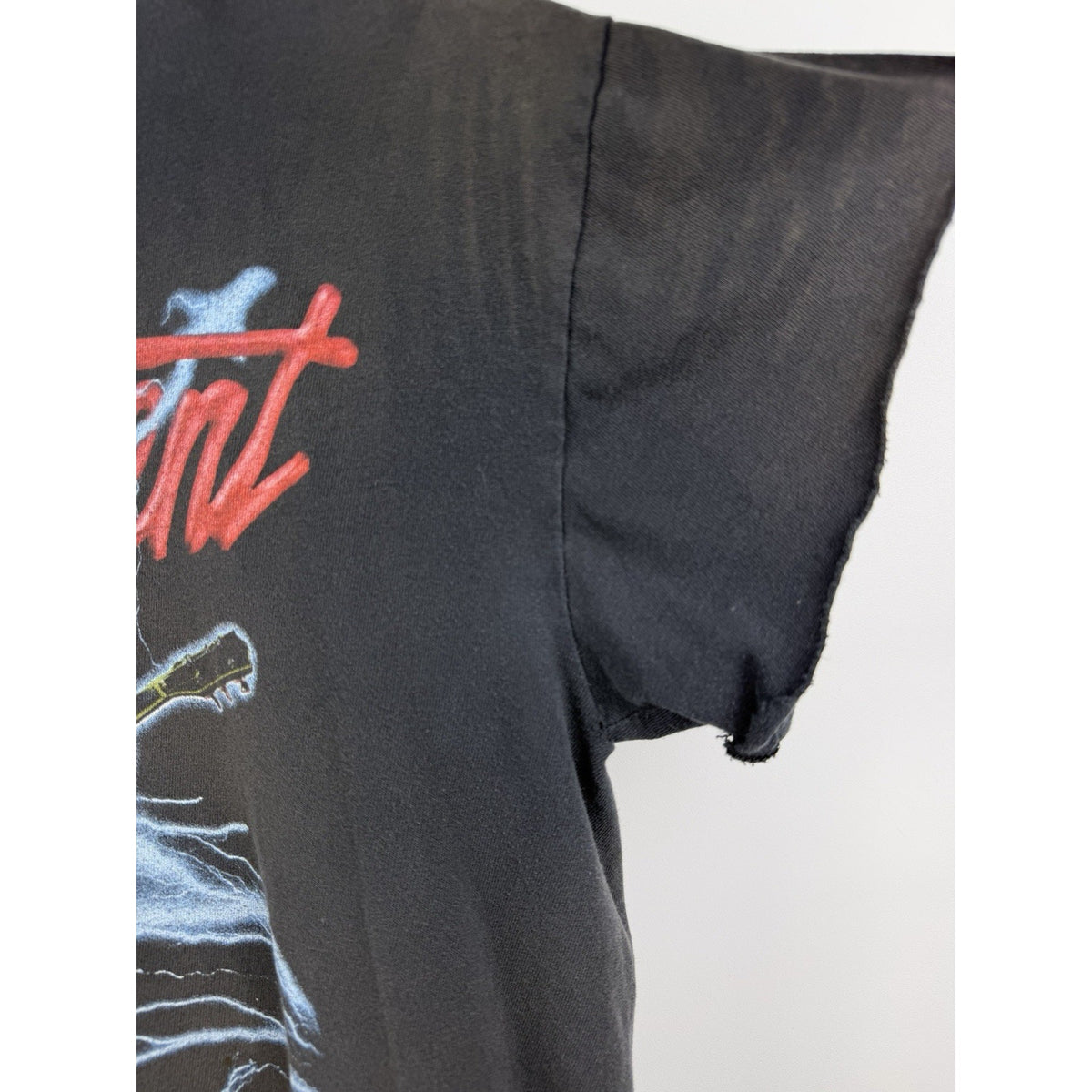 Vintage 1999 Ted Nugent Millennium Madman Distressed & Chopped Tee Large 23x26