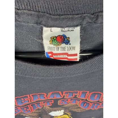 Vintage 1990 Operation Desert Storm Try N Burn This Flag Single Stitch L 21x29