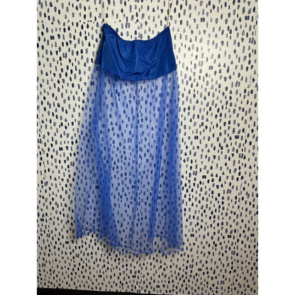 Suzy Q royal blue formal dress (1970s)