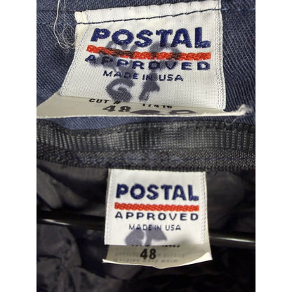 Vintage 80s USPS bomber jacket with zip-out liner, UFCW union made, XL