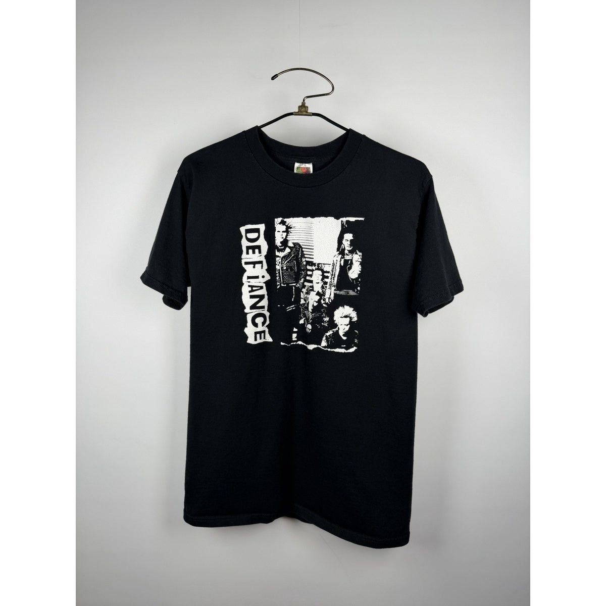 Vintage 1998 Defiance anarcho punk tee, Portland Oregon, crust punk, L