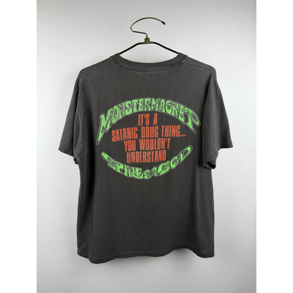 Vintage 1991 Monster Magnet Spine of God tee, Satanic Drug Thing, XL