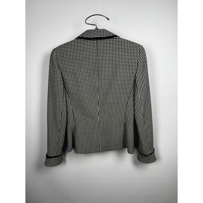 Vintage Rickie Freeman for Teri Jon gingham wool blazer, Saks, 2 (XS)