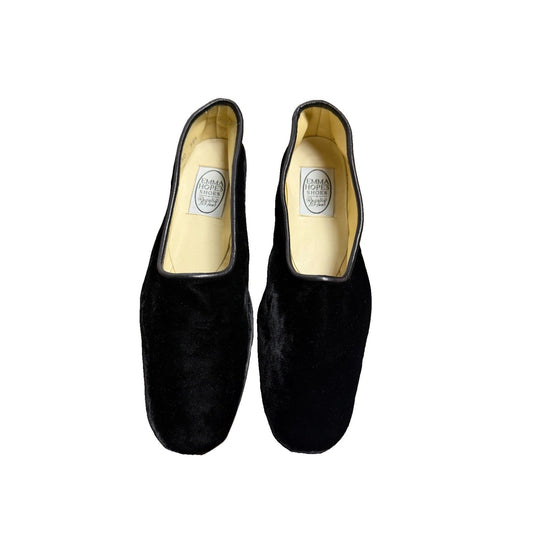Emma Hope's Shoes Albert Velvet Slip-Ons Ballet Loafers - 38.5 - Brand New