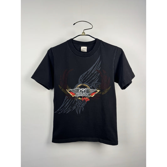 Vintage 2006 Black Aerosmith VIP Route Of All Evil Tour Shirt Cygnus Small 18x25