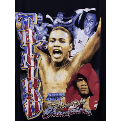 Vintage 90’s Felix Trinidad IBF Welterweight Boxing Rap Style Tee Rare XL 24x28