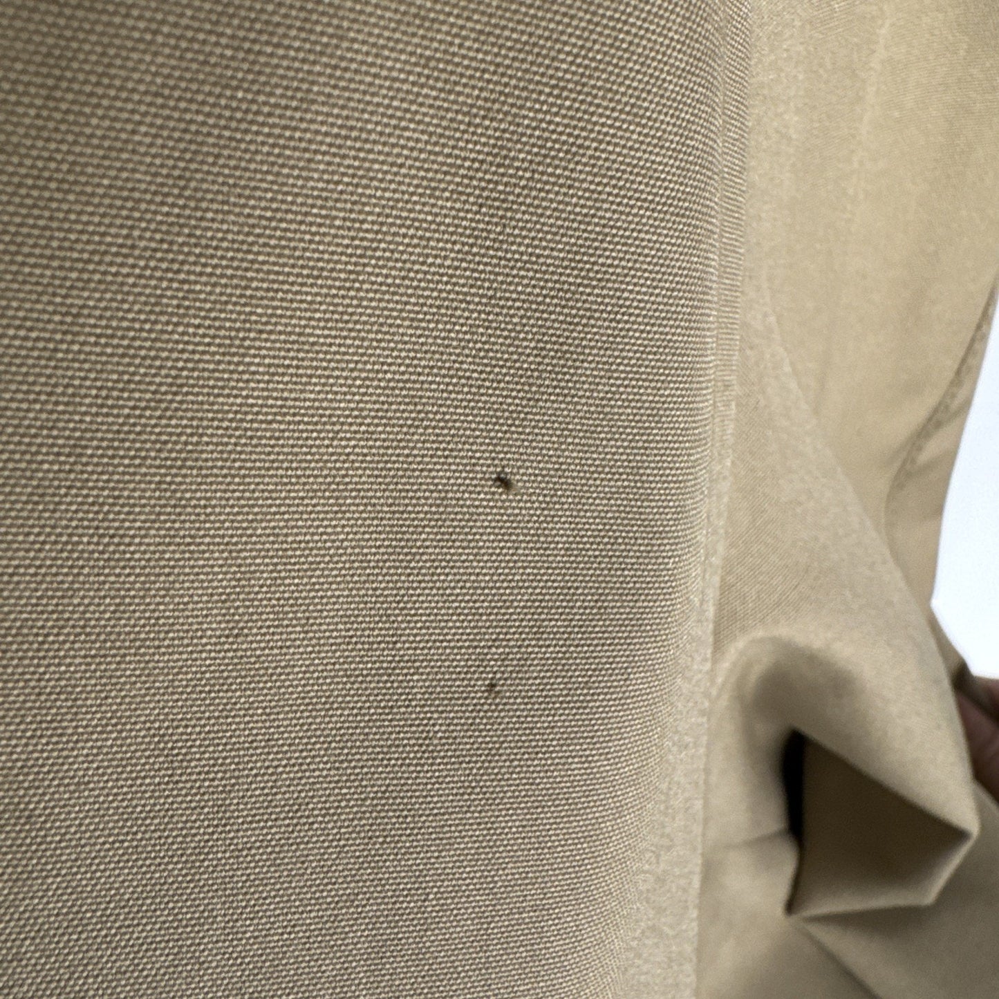 Europe Craft Vintage Trench Coat Beige Dress Coat Removable Wool Liner, Med / L