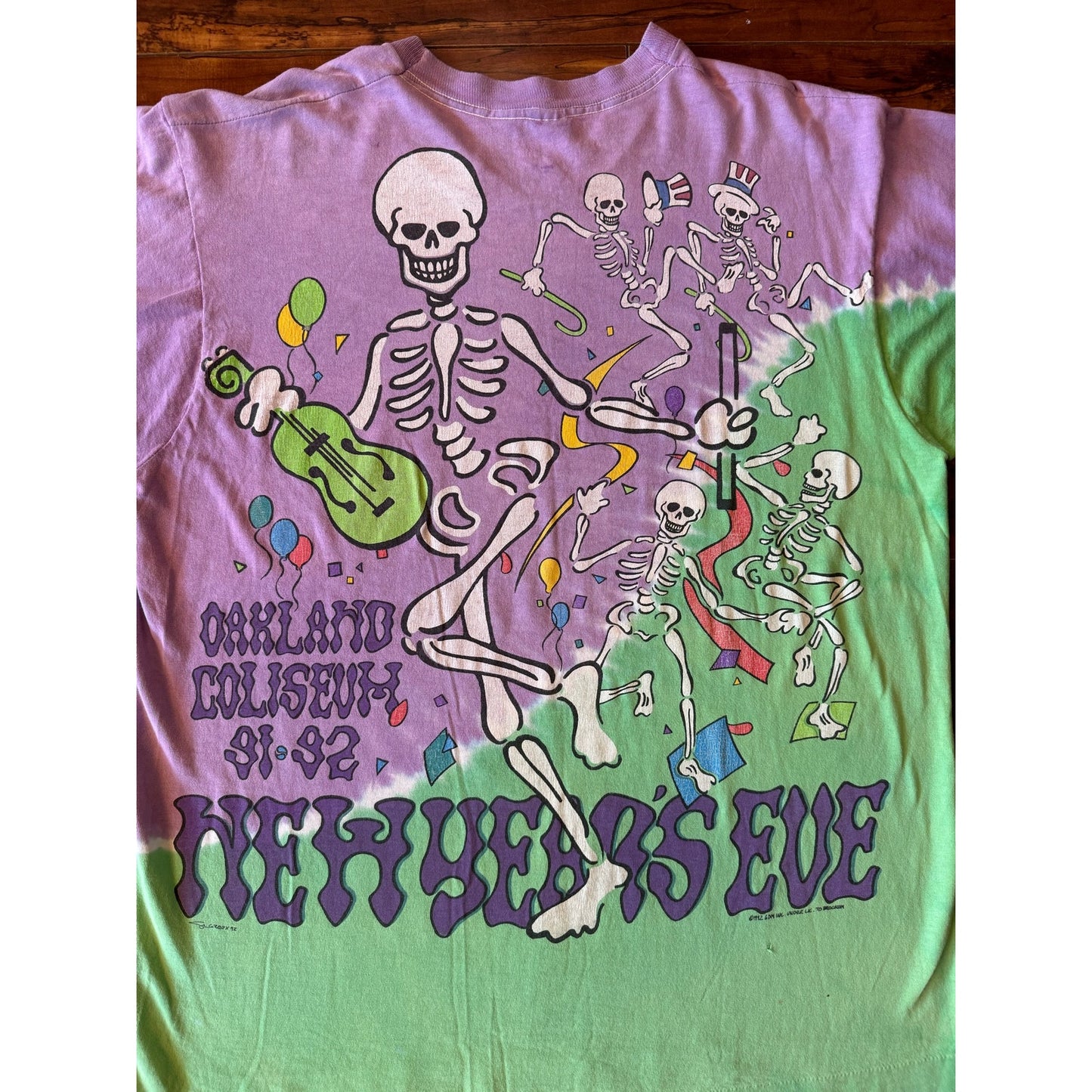 Vintage 1992 Grateful Dead New Year’s Eve Oakland Coliseum shirt FOTL tag size XL RARE