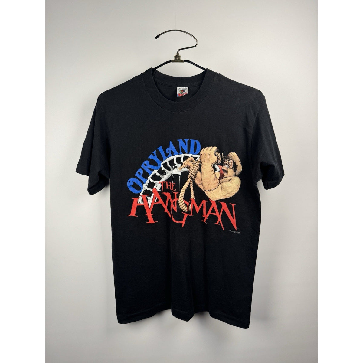 Vintage 90s Opryland Hangman roller coaster tee, single stitch, M