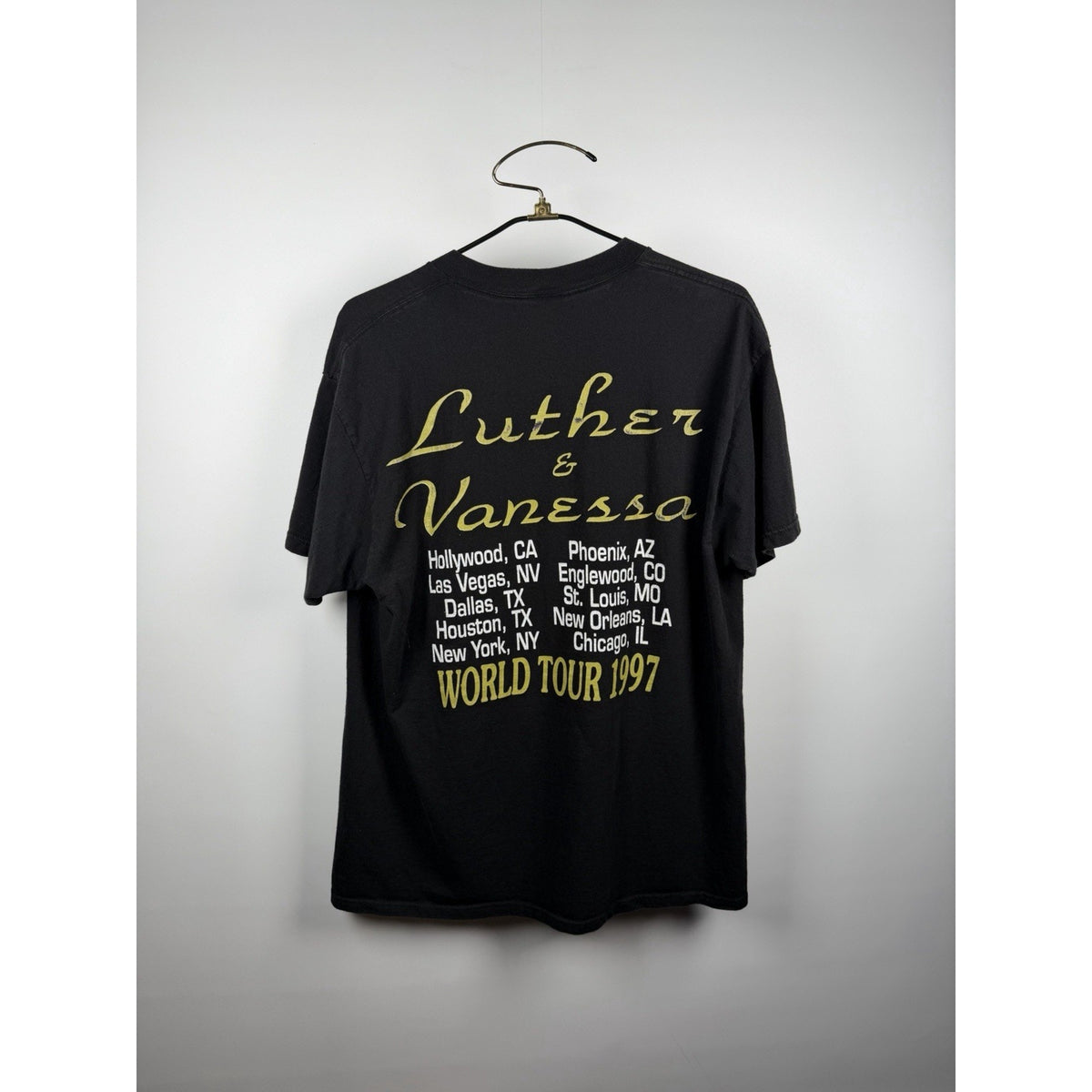 Vintage 1997 Luther Vandross and Vanessa Williams tour tee, XL