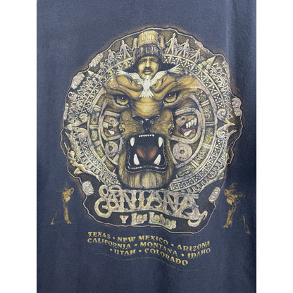 Vintage 1998 Santana Los Lobos Thrashed And Faded Tour Shirt XL 23x28