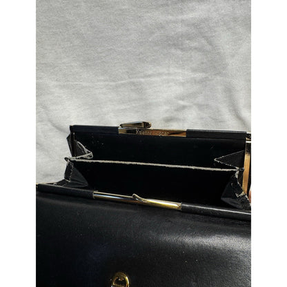 Vintage 1980s Etienne Aigner Black Leather Designer Long Wallet