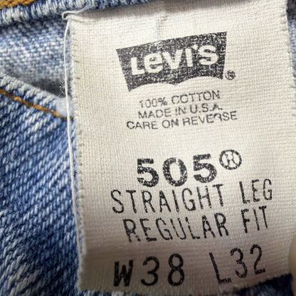 Vintage Levis 550 Jeans Mens 38x32 Relaxed Fit Thrashed Made USA 90s Denim