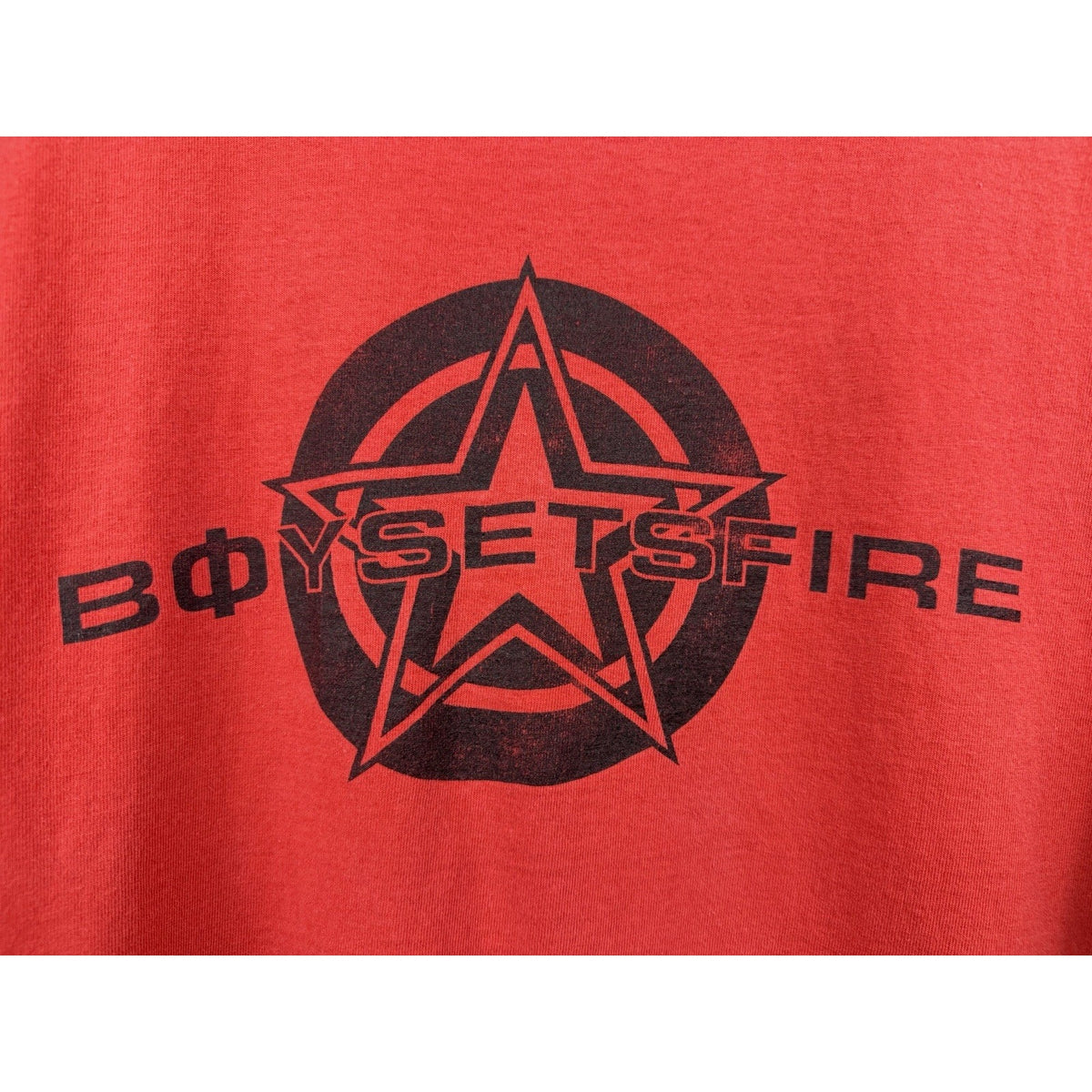 Vintage 90s Boysetsfire band tee, single stitch, sun faded, Alore, XL