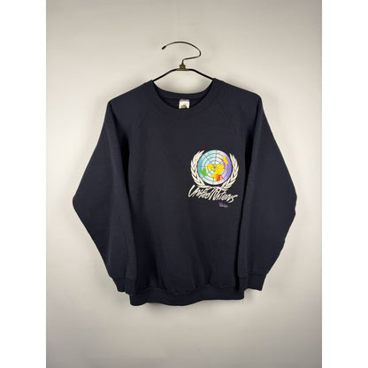 Vintage 1992 United Nations double sided crewneck sweatshirt, L