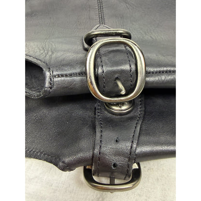 Coach Benita black leather over-the-knee riding boots, size 9.5 B
