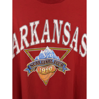 Vintage 1990 Arkansas Razorbacks Final Four tee, Logo 7, XL