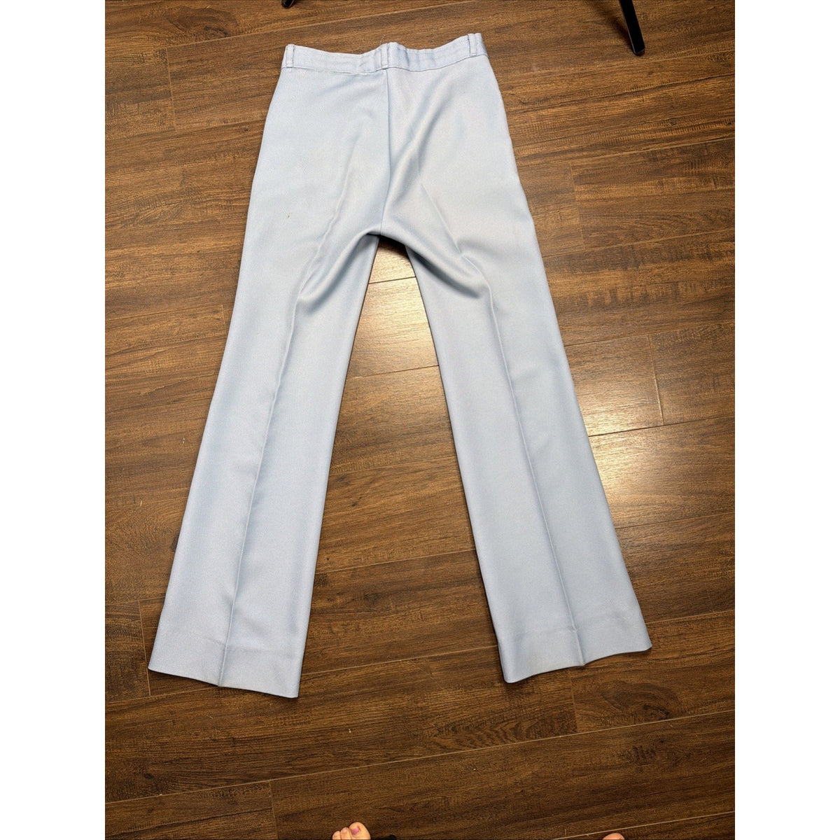 Vtg 70s Angels Flight Tobias Kotzin Light Blue Pants Womens Slim Straight 28x31