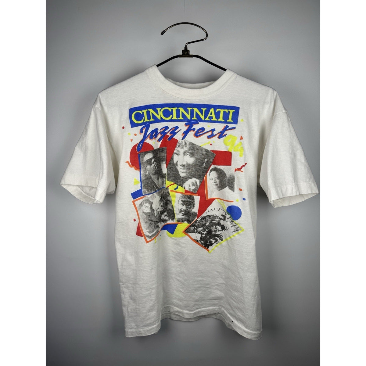 Vintage 1994 Cincinnati Jazz Fest Shirt R Kelly Salt-n-Pepa Jodeci Large 21.5x29
