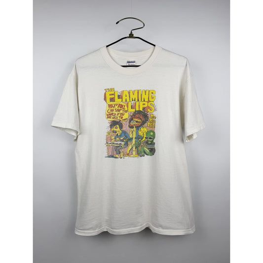 The Flaming Lips Rock N Roll Can Save The World art tee, 2002, XL