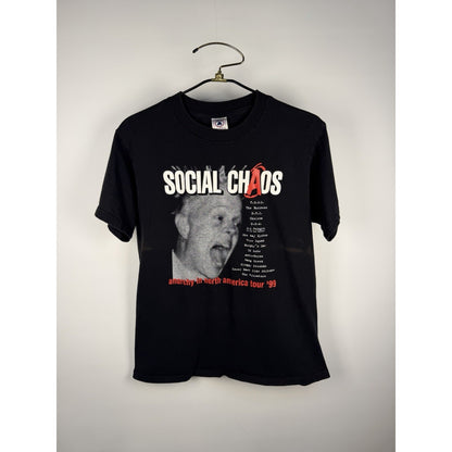 Vintage 1999 Social Chaos Anarchy In North America Tour TSOL DRI DOA Etc M 20x27