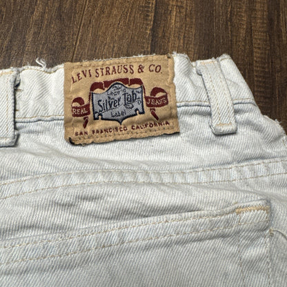 Vintage 90s Levi's Silver Tab Baggy Jeans 33x32 Light Wash USA