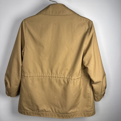 Vintage Herman Kay Khaki Sherpa Chore Work Coat Medium