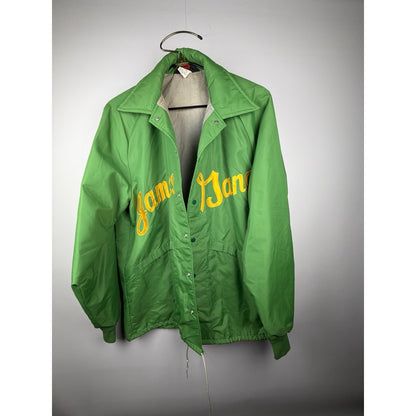 Vtg 1970s Jacket Green Sz XL JAMES GANG Memphis Football