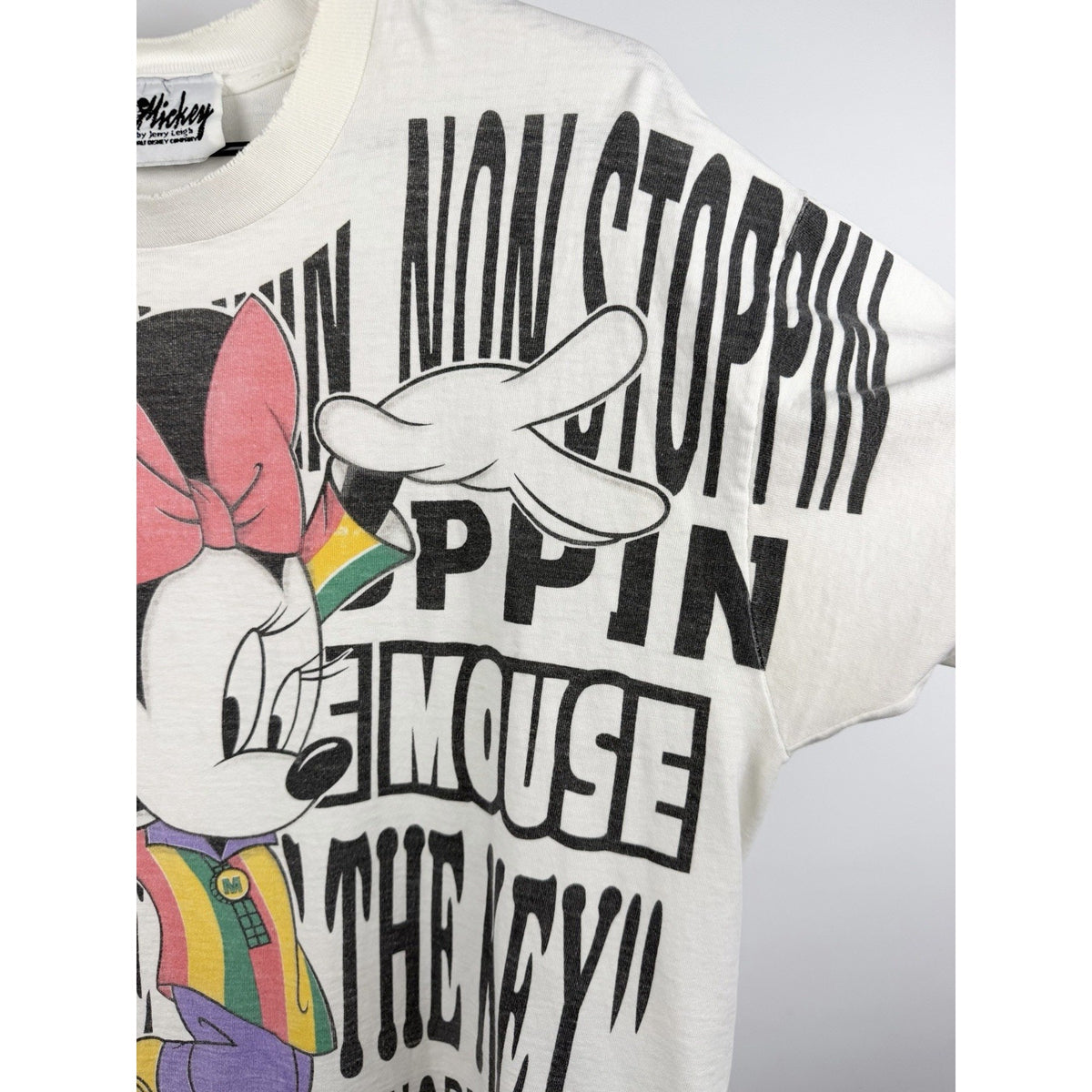 Vintage 90’s Disney Hip Hop Minnie Mouse AOP All Over Print Jerry Leigh XL 24x30