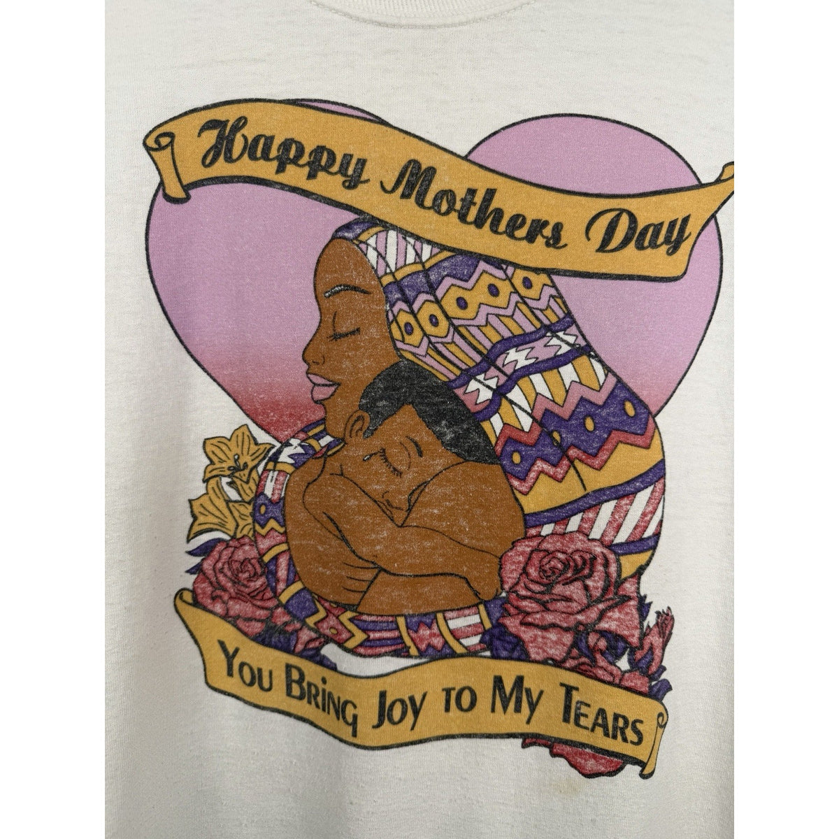 Vintage 90s Happy Mother's Day You Bring Joy to My Tears tee, L