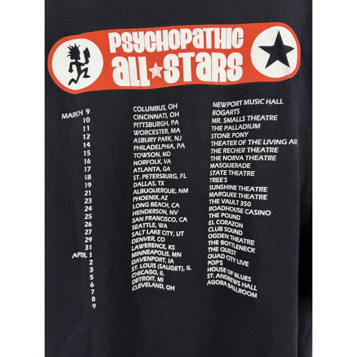 Vintage 2005 Psychopathic All Stars Tour ABK Blaze Jumpsteady Esham XXL 26x30