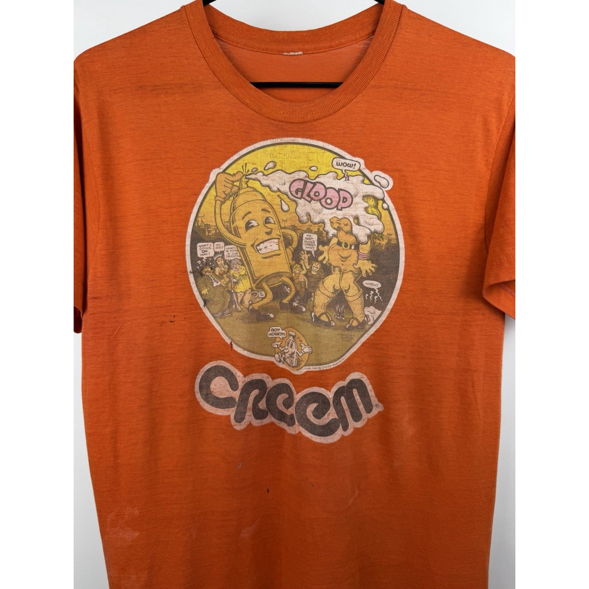 Vintage 70’s Creem Magazine R. Crumb Art Single Stitch Insanely Rare Large 22x29