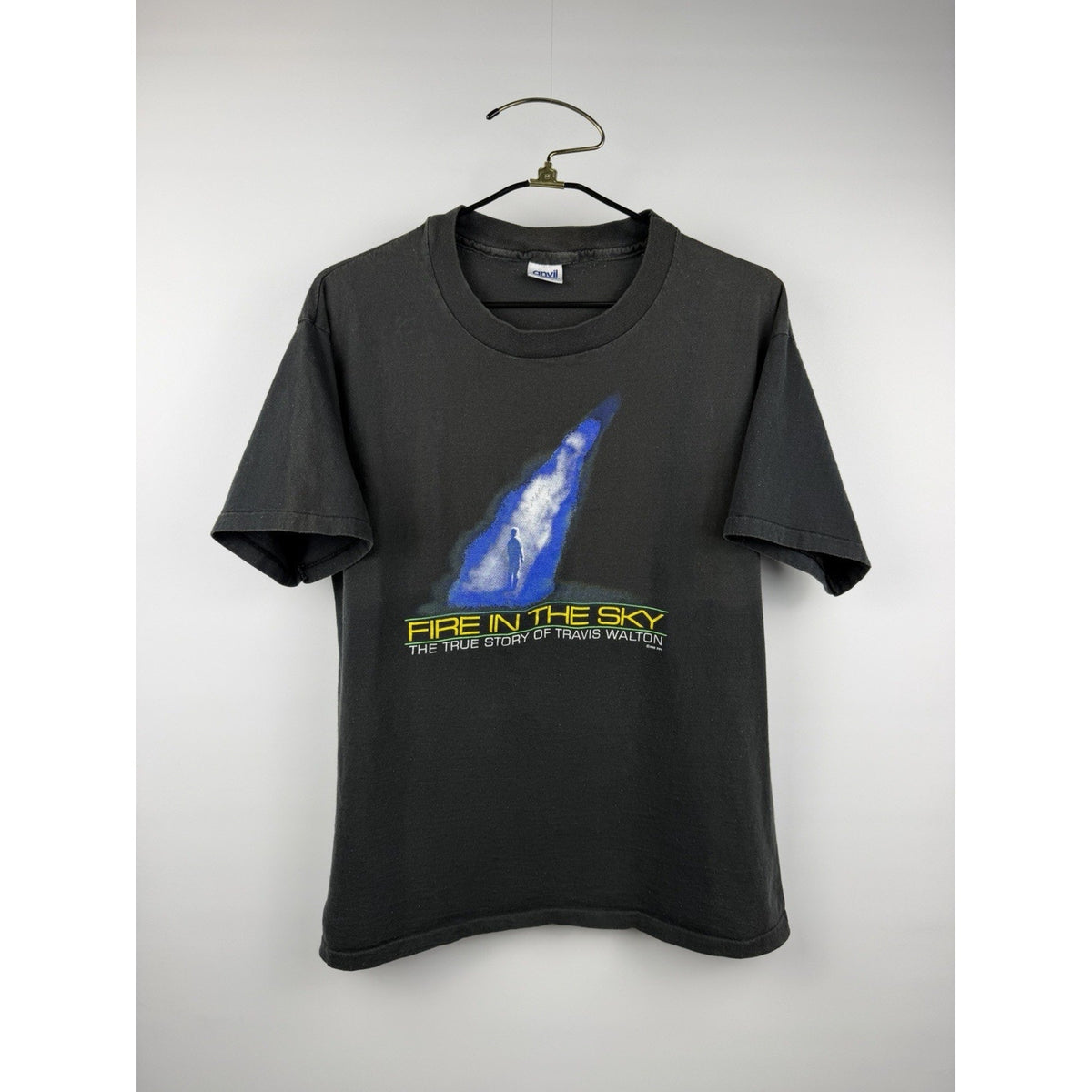 Vintage 1992 Fire In The Sky Travis Walton Rare Movie Promo Shirt Anvil XL 23x28