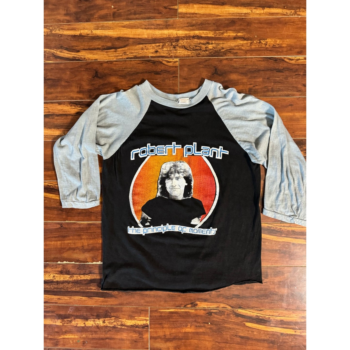 Vintage Robert plant UK tour raglan shirt size XL (1983)