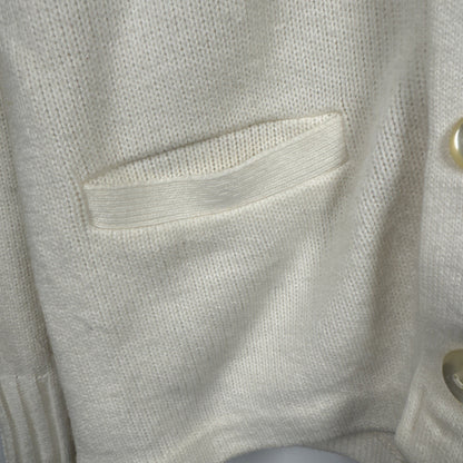 Vtg 60s White Cardigan Sweater Future Homemakers Of America Sz Large